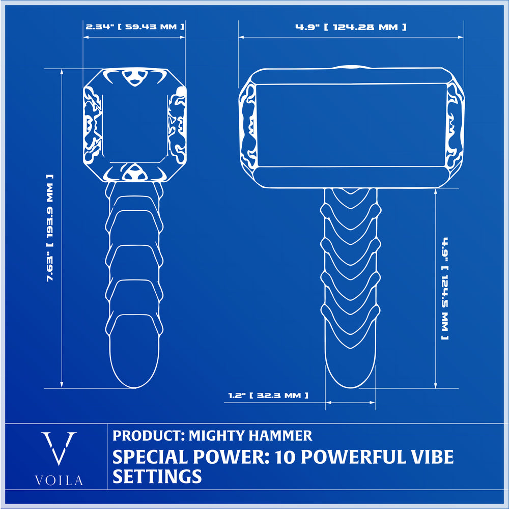 Mighty Hammer, Fantasy Dildo and Cosplay Sex Toy Vibrator for Women