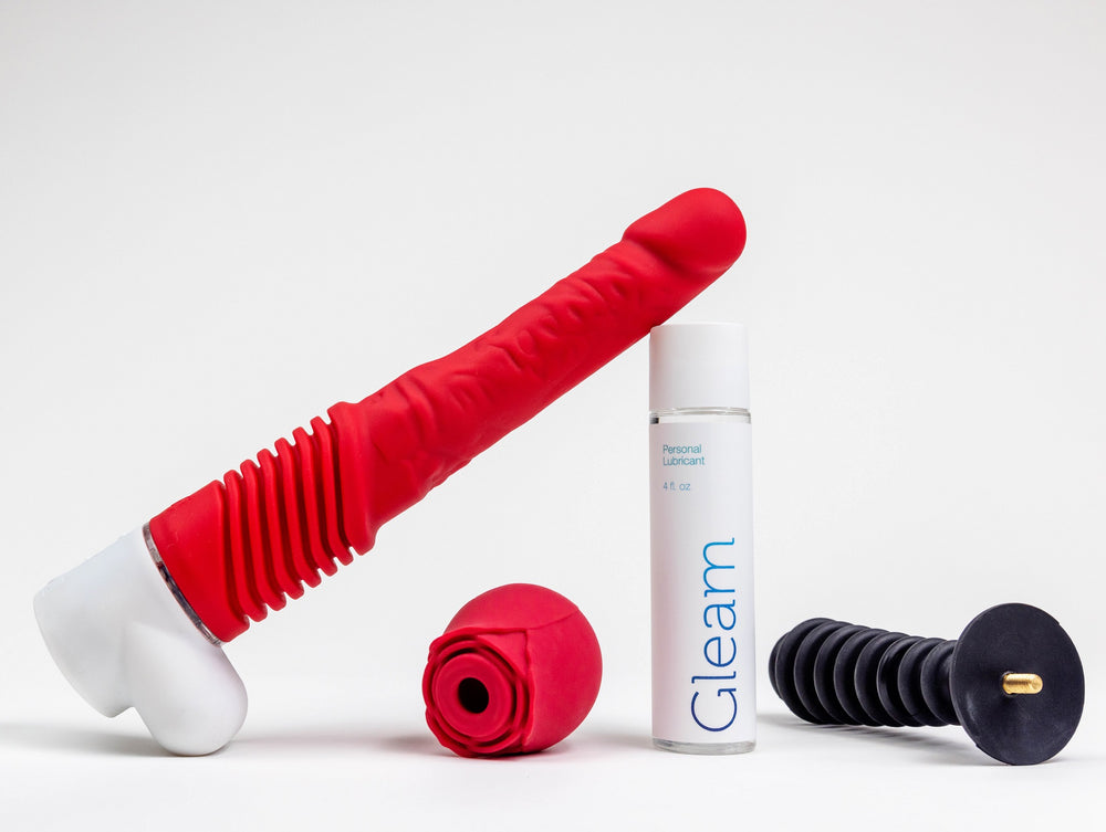 Thrust N' Roses, Automatic Thrusting Dildo and Rose Sex Toy Valentine's Special